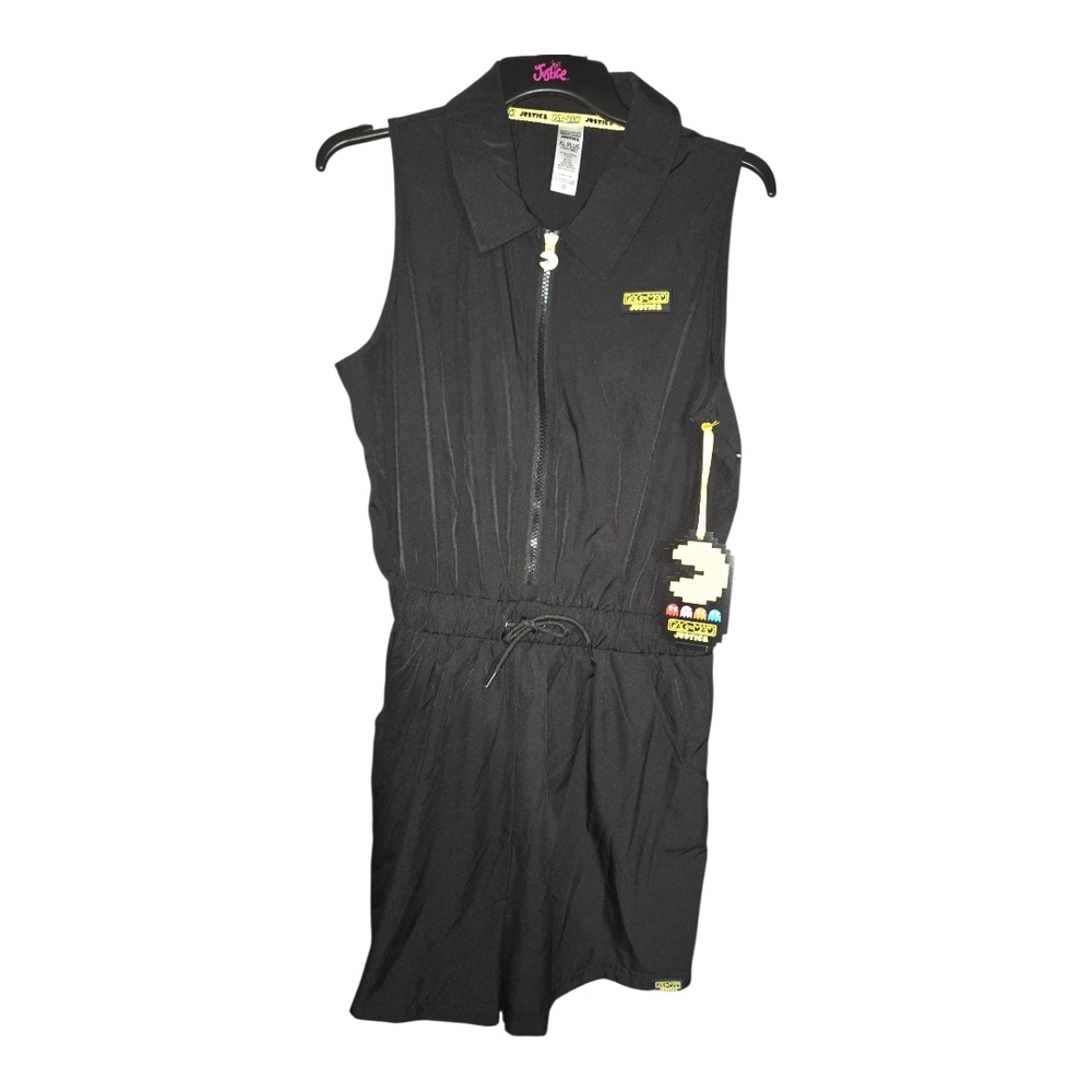 NWT Justice X PacMan Collab Sleeveless/Shorts Romper Girls Size 16 XL